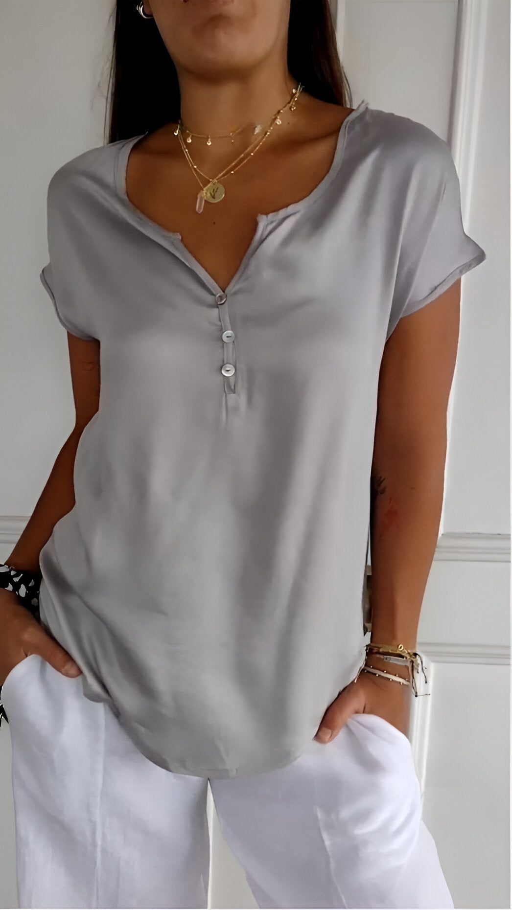 Danna™ - Elegant V-neck top