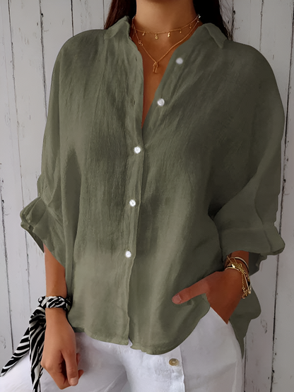 Janice™ - Elegante Linnen Blouse