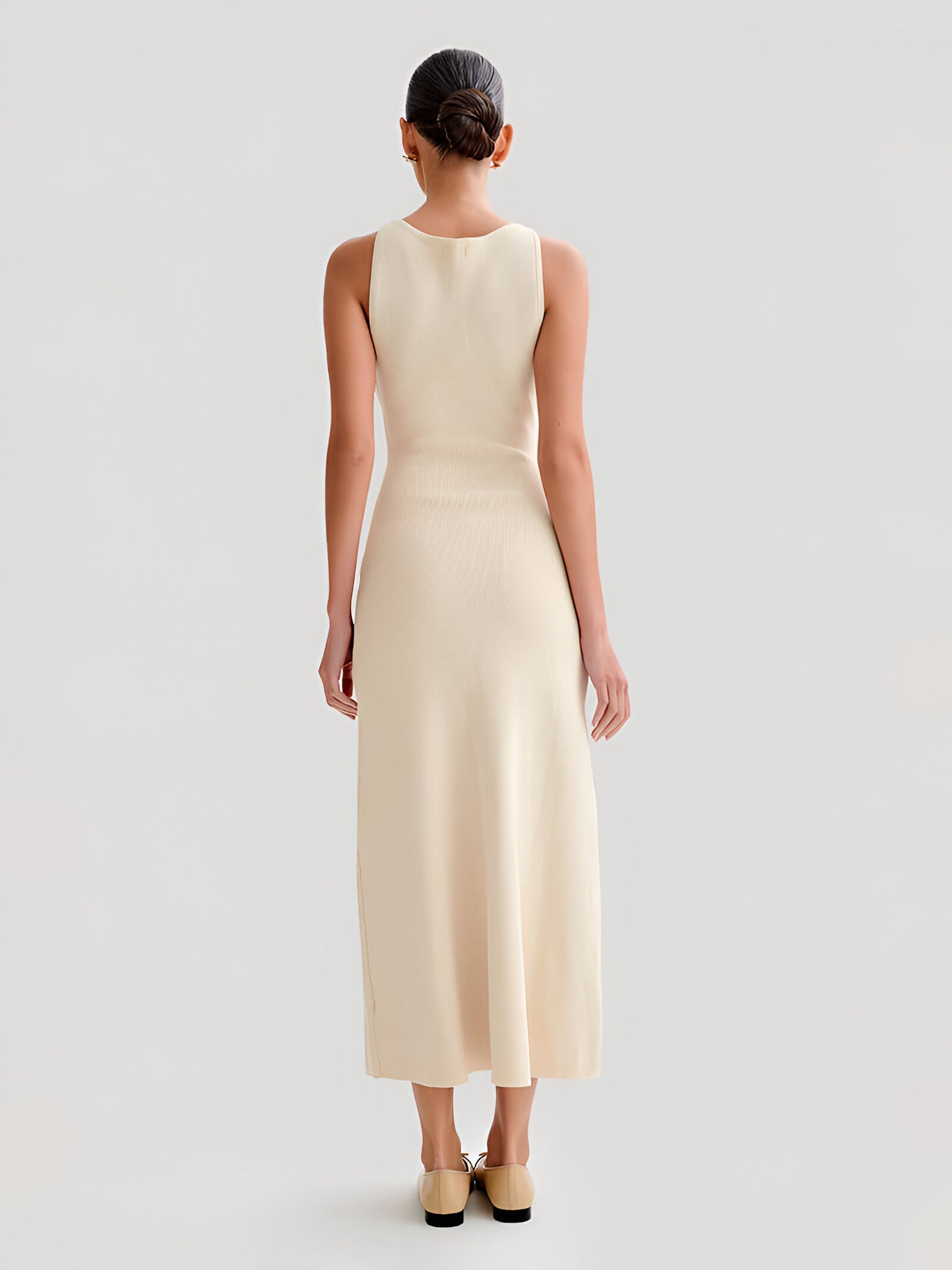 Thyra™ - Round Neck Sleeveless Long Dress